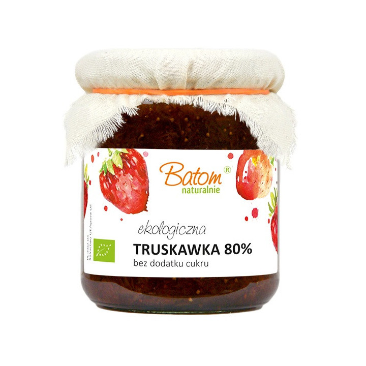 Truskawka 80 % BIO 260g | BATOM - Ekochatka
