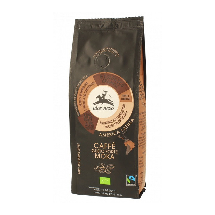 Kawa Mielona Arabica/robusta Strong Fair Trade BIO 250g | ALCE NERO - Ekochatka