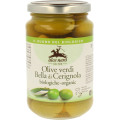 Oliwki Zielone Bella Di Cerignola z Pestką w Zalewie BIO 350 g (180 g) - Alce Nero