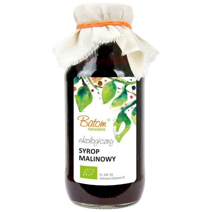 Syrop Malinowy BIO 330ml | BATOM - Ekochatka