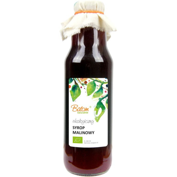 Syrop Malinowy BIO 750ml | BATOM - Ekochatka