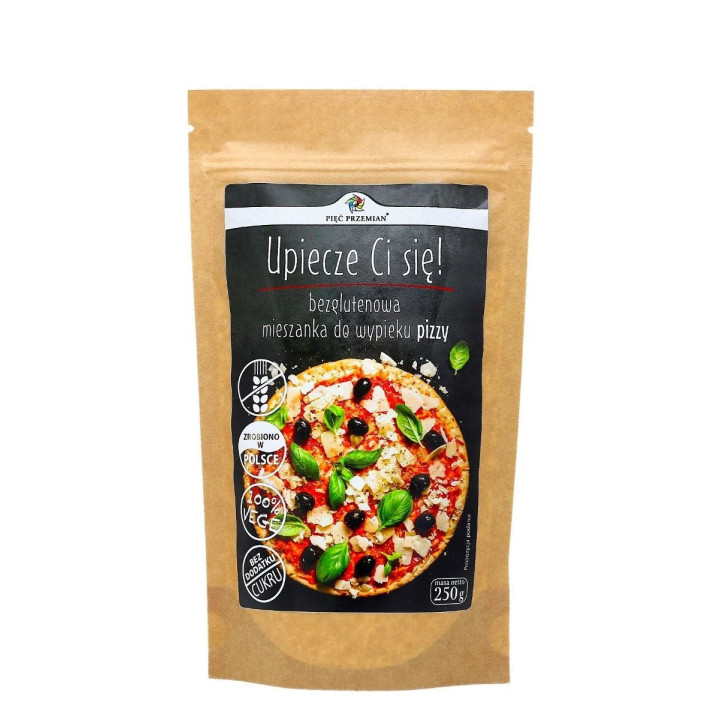 Mieszanka do Wypieku Pizzy bez Dodatku Cukrów Bezglutenowa 250g | PIĘĆ PRZEMIAN - Ekochatka