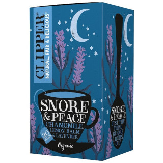 Herbatka z Melisą i Lawendą (Snore & Peace) BIO (20x1,5g) 30g | CLIPPER - Ekochatka