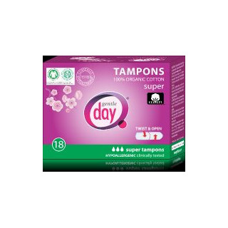 Tampony ECO Super 18szt. | GENTLE DAY - Ekochatka