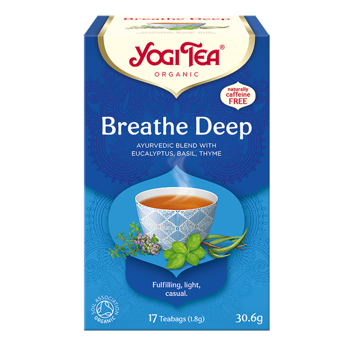 Herbatka Głęboki Oddech (Breathe Deep) BIO (17x1,8g) 30,6g | YOGI TEA - Ekochatka