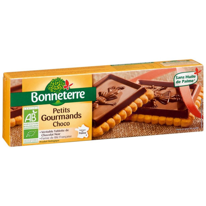 Herbatniki z Czekoladą Gorzką BIO 150g | BONNETERRE - Ekochatka