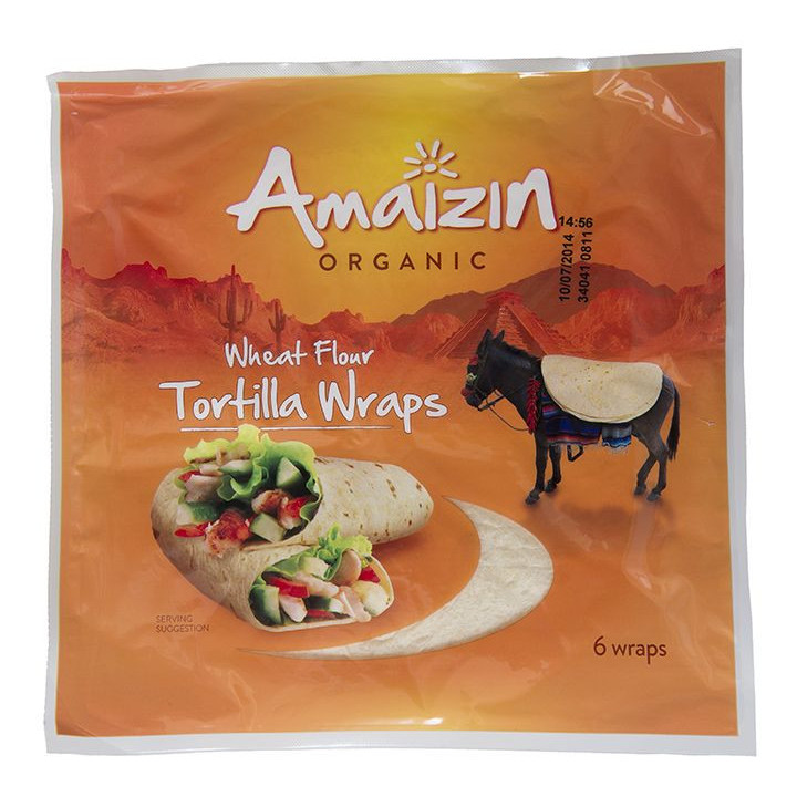 Tortilla Wraps BIO (6szt.) 240g | AMAIZIN - Ekochatka