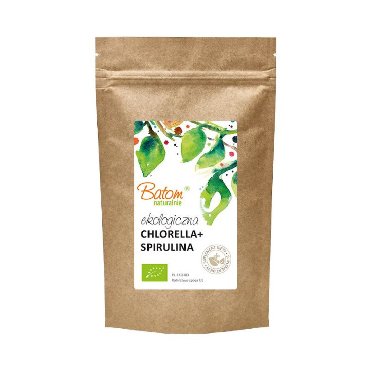 Chlorella + Spirulina BIO 500 Tabletek | BATOM - Ekochatka