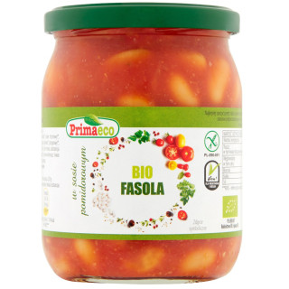 Fasola w Sosie Pomidorowym Bezglutenowa BIO 440g | PRIMAVIKA - Ekochatka