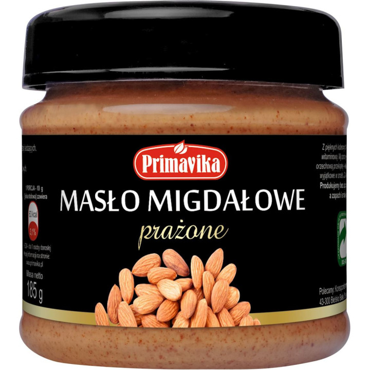 Krem Migdałowy Solony Bezglutenowy 185g | PRIMAVIKA - Ekochatka