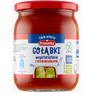 Gołąbki Wegańskie z Ryżem i Pieczarkami w Sosie Pomidorowym Bezgluteno | PRIMAVIKA - Ekochatka