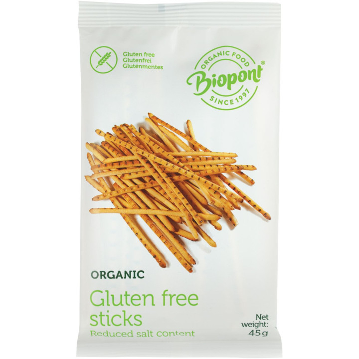Paluszki Lekko Solone Bezglutenowe BIO 45g | BIOPONT - Ekochatka