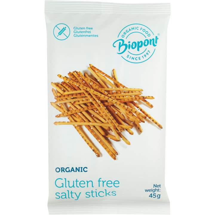 Paluszki Solone Bezglutenowe BIO 45g | BIOPONT - Ekochatka
