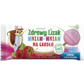 Lizak o Smaku Malinowym na Gardło bez Cukru Bezglutenowy 6 g - Zdrowy Lizak (mniam Mniam)