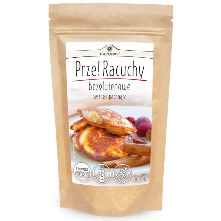 Mieszanka na Racuchy Owsiane bez Dodatku Cukrów Bezglutenowa 178g | PIĘĆ PRZEMIAN - Ekochatka