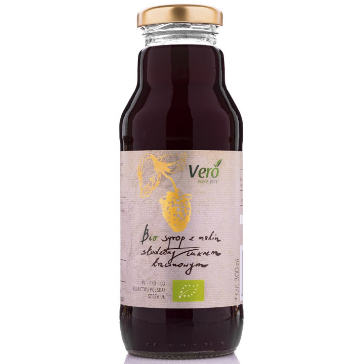 Syrop Malinowy BIO 300ml | VERO - Ekochatka