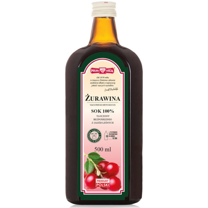 Sok z Żurawiny NFC 500ml | POLSKA RÓŻA - Ekochatka