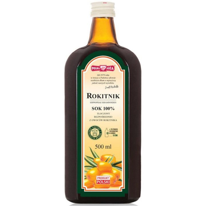 Sok z Rokitnika NFC 500ml | POLSKA RÓŻA - Ekochatka