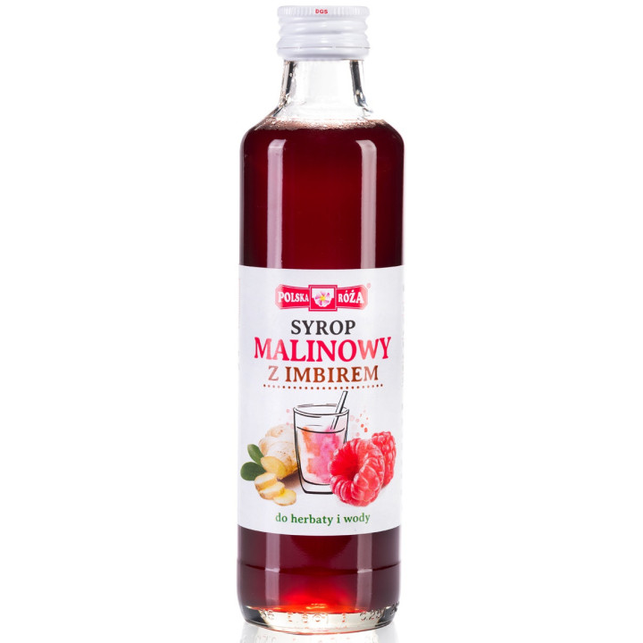 Syrop Malinowy z Imbirem 250ml | POLSKA RÓŻA - Ekochatka