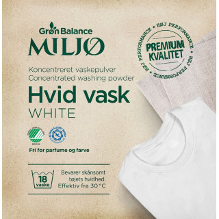 Proszek do Prania Białych Ubrań (Koncentrat) ECO 785g (18 Prań) | GRON BALANCE - Ekochatka