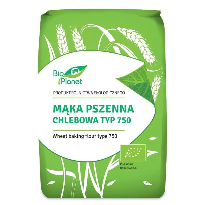 Mąka Pszenna Chlebowa Typ 750 BIO 1kg | BIO PLANET - Ekochatka