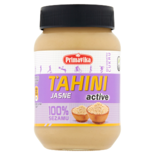 Tahini Jasne Active (Pasta Sezamowa) Bezglutenowe 460g | PRIMAVIKA - Ekochatka