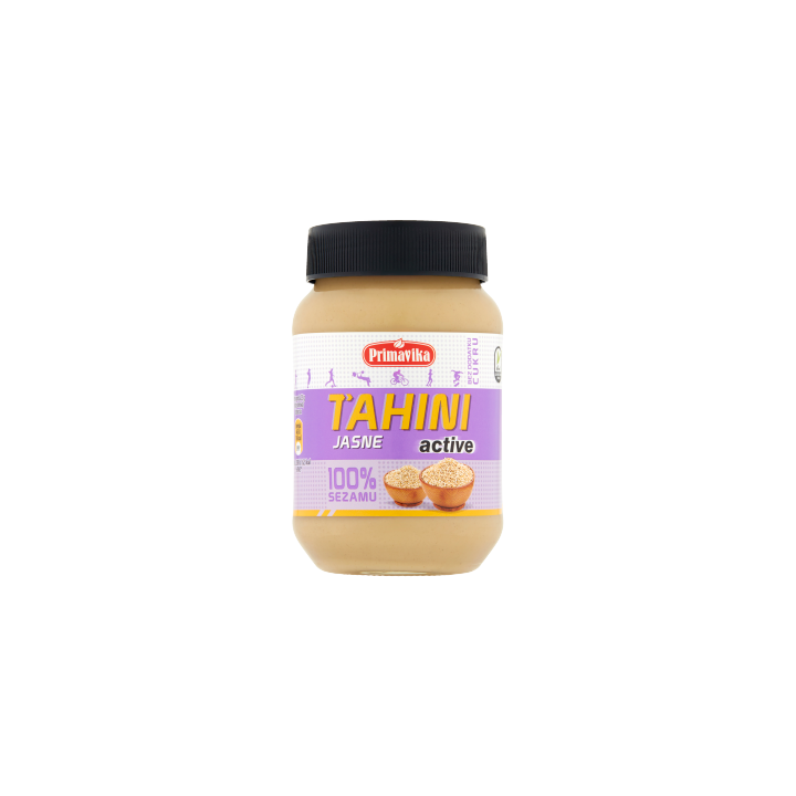 Tahini Jasne Active (Pasta Sezamowa) Bezglutenowe 460g | PRIMAVIKA - Ekochatka