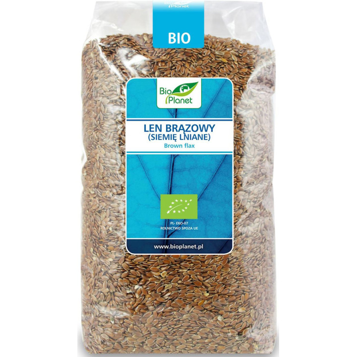 Len Brązowy (Siemię Lniane) BIO 1kg | BIO PLANET - Ekochatka