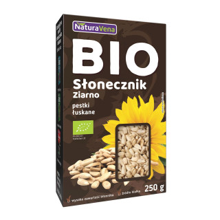 Słonecznik Łuskany Bezglutenowy BIO 250g | NATURAVENA - Ekochatka