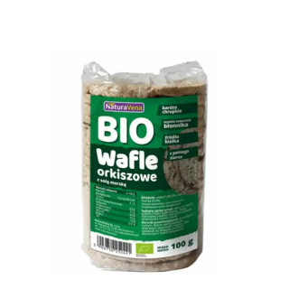 Wafle Orkiszowe Pełnoziarniste z Solą Morską BIO 100g | NATURAVENA - Ekochatka