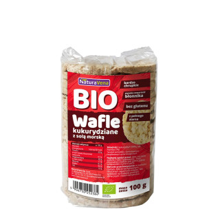 Wafle Kukurydziane z Solą Morską BIO 100g | NATURAVENA - Ekochatka