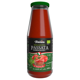 SOS Pomidorowy Passata z Bazylią BIO 680g | VITALIANA - Ekochatka