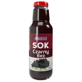 Sok z Czarnego Bzu 100 % 750ml | NATURAVENA - Ekochatka