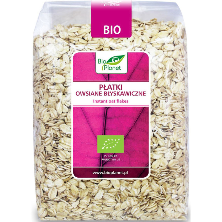 Płatki Owsiane Błyskawiczne BIO 600g | BIO PLANET - Ekochatka