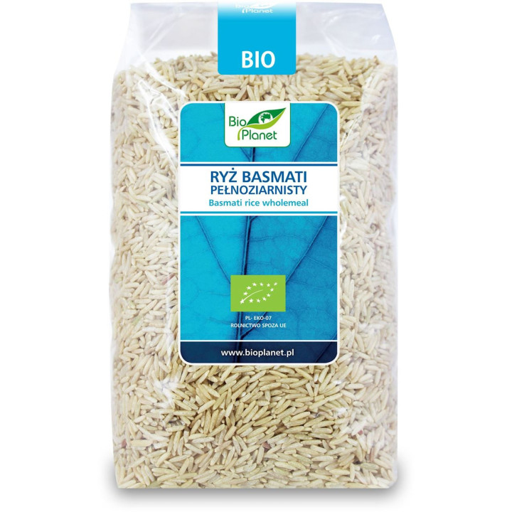 Ryż Basmati Pełnoziarnisty BIO 1kg | BIO PLANET - Ekochatka