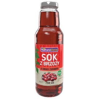 Sok z Brzozy z Żurawiną 750ml | NATURAVENA - Ekochatka