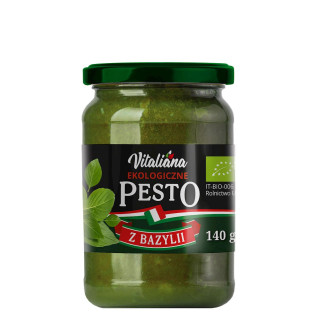 Pesto Zielone z Bazylii BIO 140g | VITALIANA - Ekochatka