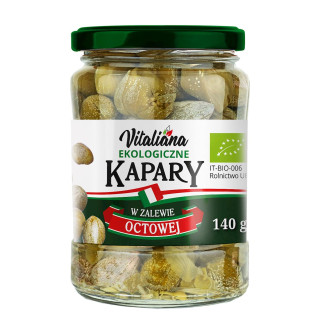 Kapary Marynowane BIO 140g (90g) | VITALIANA - Ekochatka