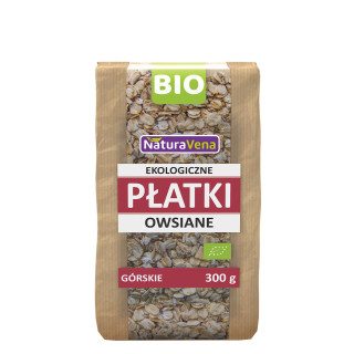 Płatki Owsiane Górskie BIO 300g | NATURAVENA - Ekochatka