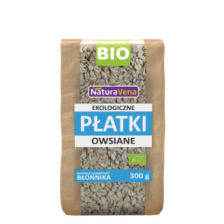 Płatki Owsiane BIO 300g | NATURAVENA - Ekochatka