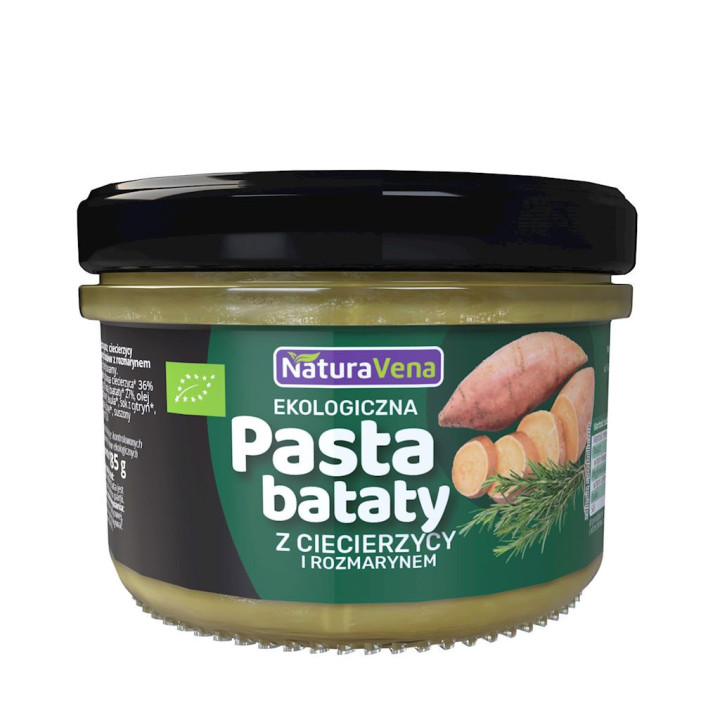 Pasta z Ciecierzycy i Batatów z Rozmarynem BIO 185g | NATURAVENA - Ekochatka