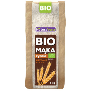 Mąka Żytnia Typ 1850 BIO 1kg | NATURAVENA - Ekochatka