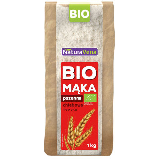 Mąka Pszenna Chlebowa Typ 750 BIO 1kg | NATURAVENA - Ekochatka