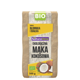 Mąka Kokosowa Bezglutenowa BIO 500g | NATURAVENA - Ekochatka