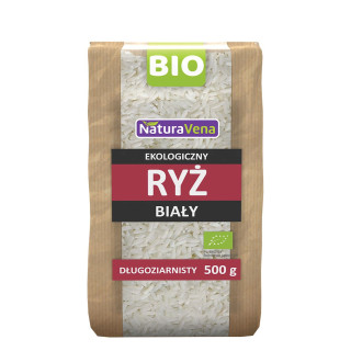 Ryż Biały Długoziarnisty Bezglutenowy BIO 500g | NATURAVENA - Ekochatka