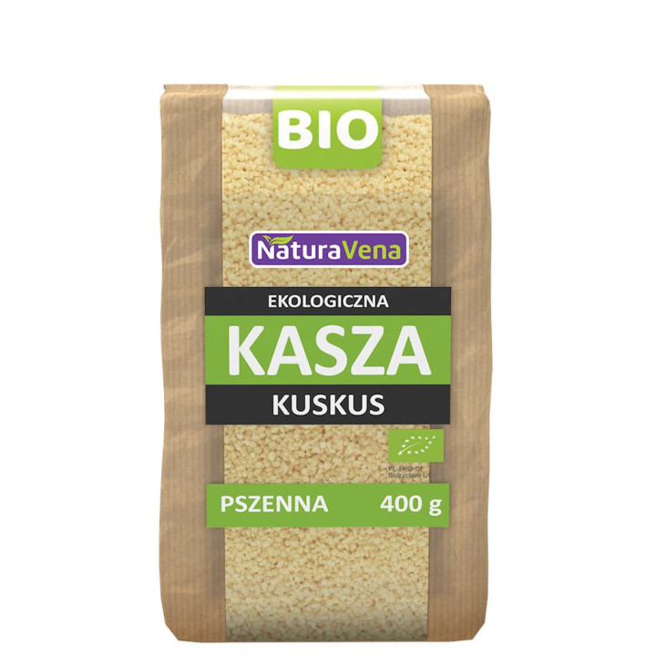 Kasza Kuskus Razowy BIO 400g | NATURAVENA - Ekochatka