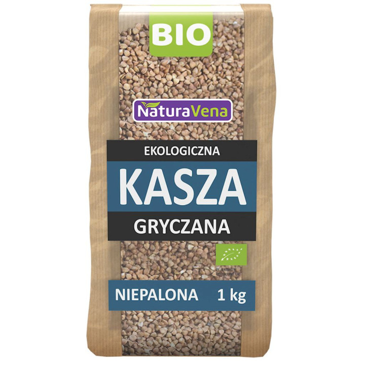 Kasza Gryczana Niepalona Bezglutenowa BIO 1kg | NATURAVENA - Ekochatka