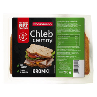 Chleb Ciemny Krojony Bezglutenowy 200g | NATURAVENA - Ekochatka