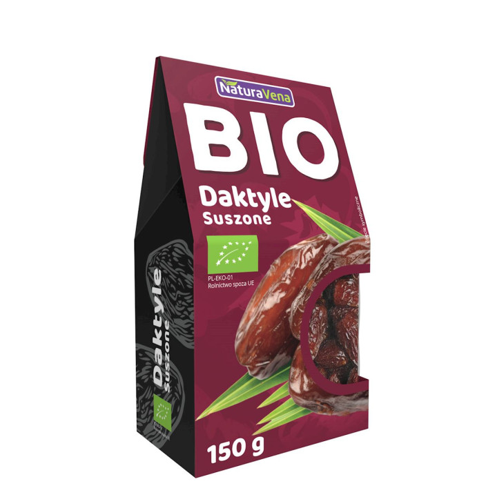 Daktyle Suszone Bezglutenowe BIO 150g | NATURAVENA - Ekochatka
