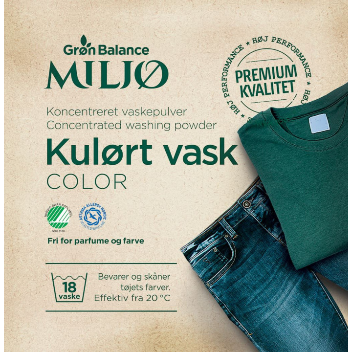 Proszek do Prania Kolorowych Ubrań (Koncentrat) ECO 785g (18 Prań) | GRON BALANCE - Ekochatka